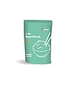 Illustration of a green retort pouch with a stylised animal line drawing on the packaging.
